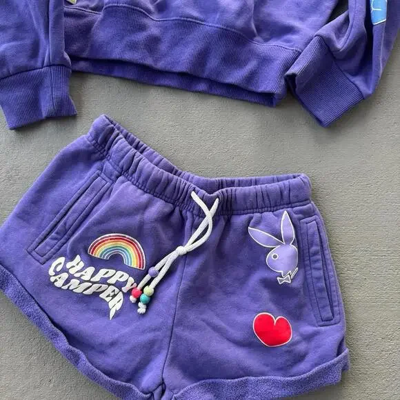 Playboy Women's Purple and Blue Sweatshirt - Picture 2 of 4